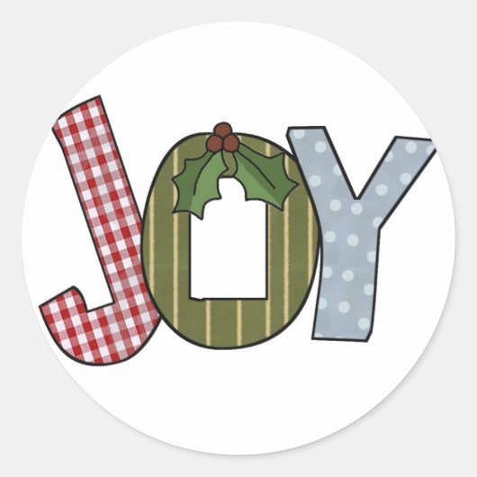 JOY Holiday Tshirts en geschenken Ronde Sticker (Voorkant)