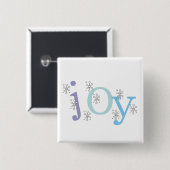 JOY Holiday Tshirts en Gifts Vierkante Button 5,1 Cm (Voorkant /achterkant)
