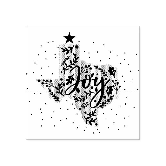 Joy Holiday verlaat Texas Rubberstempel (Afrduk)