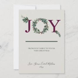 Joy Holidays Greeting Card Feestdagenkaart