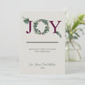 Joy Holidays Greeting Card Feestdagenkaart (Staand voorkant)
