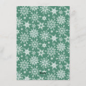 JOY Holly Berry Branch kerstgroet Feestdagenkaart (Achterkant)