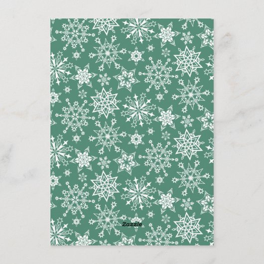 JOY Holly Berry Branch kerstgroet Feestdagenkaart (Achterkant)