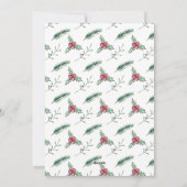 "Joy" Holly vertakt de Kaart van de Foto Kerstmis (Achterkant)