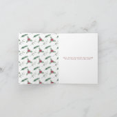 "Joy" Holly vertakt de kerstfoto Feestdagen Kaart (Binnen)