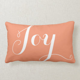 "Joy", "Hope" Kerstmis en Nieuwjaarskoraal Kussen
