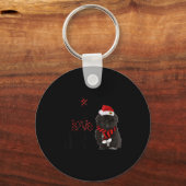Joy Hope Love Peace Christmas Black Shih Tzus 2020 Sleutelhanger (Voorkant)