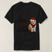 Joy Hope Love Peace Christmas Cavapoochon 2020  T-shirt (Design voorkant)
