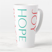Joy, Hope, Love, Peace Latte Mok (Rechterhoek)