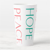 Joy, Hope, Love, Peace Latte Mok (Voorkant)