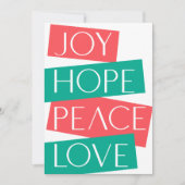 Joy, Hope, Love, Peace Wishing All Favs (Voorkant)