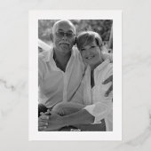 Joy Hope Love Peace Wonder Christelijk Kerstmis Folie Feestdagenkaart (Achterkant)