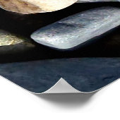 Joy Hope Peace Faith Love Christelijke Value Pebbl Poster (Hoek)