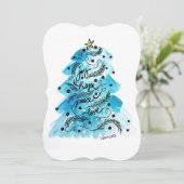 Joy Hope Peace Love Tree Feestdagenkaart (Staand voorkant)