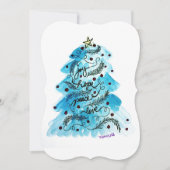 Joy Hope Peace Love Tree Feestdagenkaart (Voorkant)