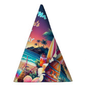Joy hula Luau Surf aloha hawaiian 1e verjaardag Feesthoedjes (Rechts)