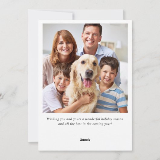 JOY Hulsttak Kerstgroet FOTO Feestdagenkaart (Achterkant)