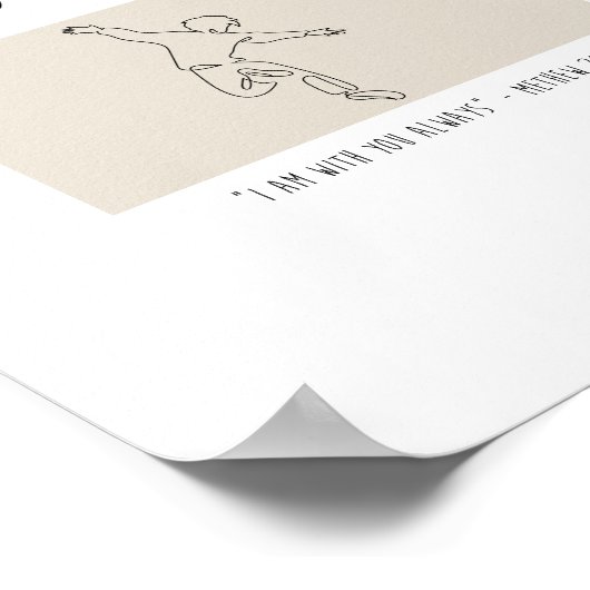 Joy - I am with you always Poster (Hoek)