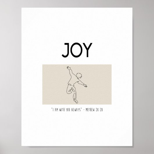 Joy - I am with you always Poster (Voorkant)