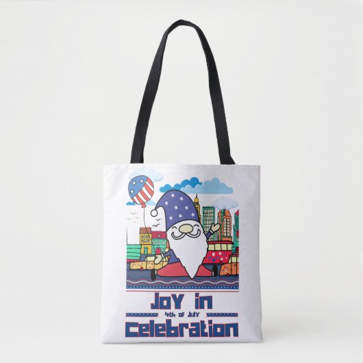 Joy in 4th of July Celebration Tote Bag (Voorkant)