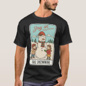 Joy in Every Moment Snowman & Kids Christmas  T-shirt (Voorkant)