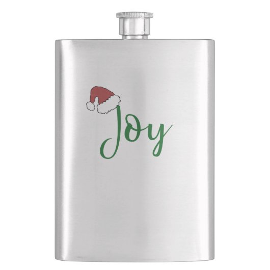 Joy in groen met Santa Hat Flacon (Voorkant)