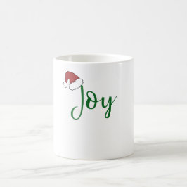 Joy in groen met Santa Hat Koffiemok