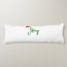 Joy in groen met Santa Hat Lichaamskussen