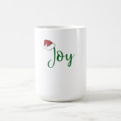 Joy in groen met Santa Hat Magische Mok (Midden)