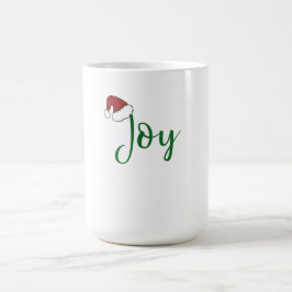 Joy in groen met Santa Hat Magische Mok