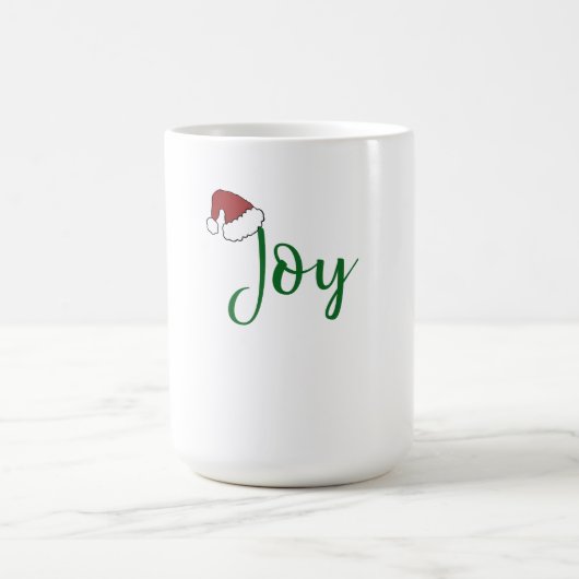 Joy in groen met Santa Hat Magische Mok (Midden)