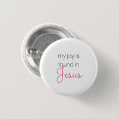 Joy in Jesus Button (Voorkant /achterkant)