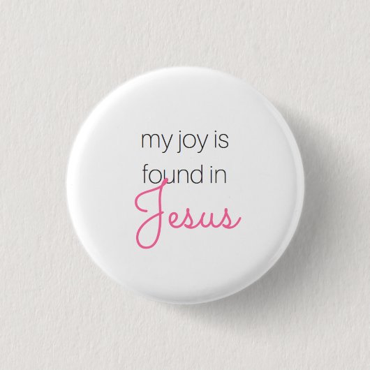 Joy in Jesus Button (Voorkant)