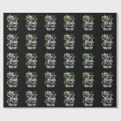 Joy in Jesus Christian Christmas Family Name  Cadeaupapier (Vlak)