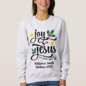 Joy in Jesus Christian Christmas Family Name  Trui (Voorkant)