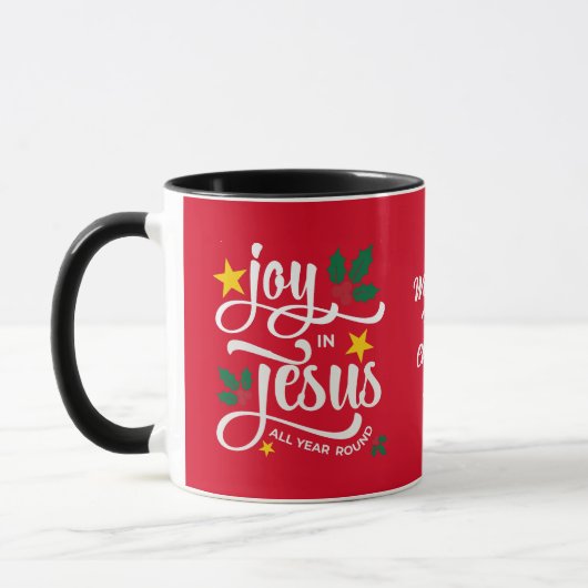 JOY IN JESUS Family Name Christian Christmas Mok (Links)