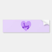 Joy in Paars Bumpersticker (Voorkant)