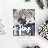 Joy Inspirerend kerstfoto Feestdagenkaart