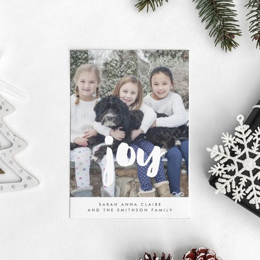 Joy Inspirerend kerstfoto Feestdagenkaart