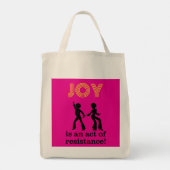 Joy is an act of resistance! - tote bag (2-sided) (Achterkant)