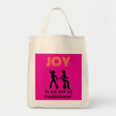 Joy is an act of resistance! - tote bag (2-sided) (Voorkant)