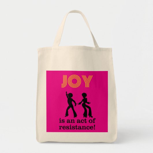 Joy is an act of resistance! - tote bag (2-sided) (Voorkant)