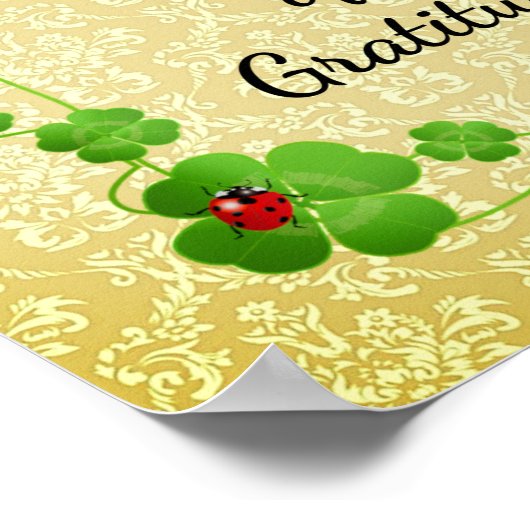 Joy is de eenvoudigste vorm van dankbaarheid - Mot Poster (Hoek)