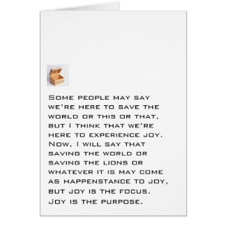 Joy is het doel