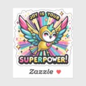 Joy is je Sticker in Superpower (Vel)
