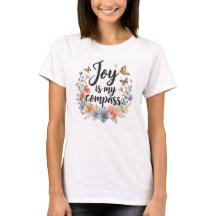 Joy Is My Compass Floral Butterfly 