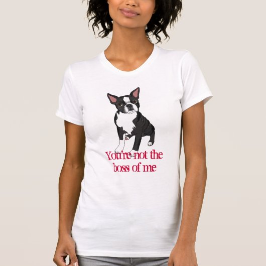 Joy Je bent niet de baas T-shirt (Voorkant)