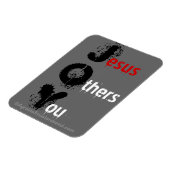 JOY Jesus anderen Magneet (Linkerzijde)