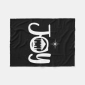 Joy Jesus Geboorteplaats Cool Kerstmis Kerstmis Fleece Deken (Voorkant (Horizontaal))