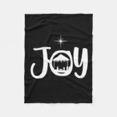 Joy Jesus Geboorteplaats Cool Kerstmis Kerstmis Fleece Deken (Voorkant)